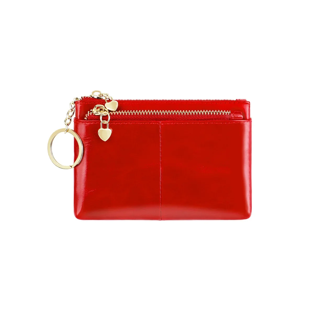 Women Real Leather Small Wallet Lady Leather Mini Change Bag Short Wallet Femal Coin Purse Girls Card Holder Key Chain Handbag