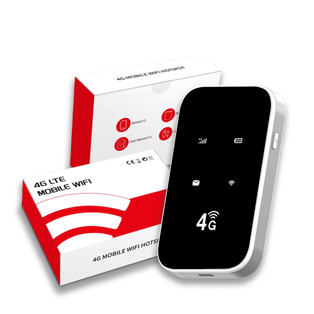 

Разблокированный 3000 мАч ЖК-дисплей 4G LTE мобильный Wi-Fi-маршрутизатор 300 Мбит/с Частоты наружных часов B2 B4 B28 OEM MIFIS Слот для SIM-карты Брандмауэр Дані