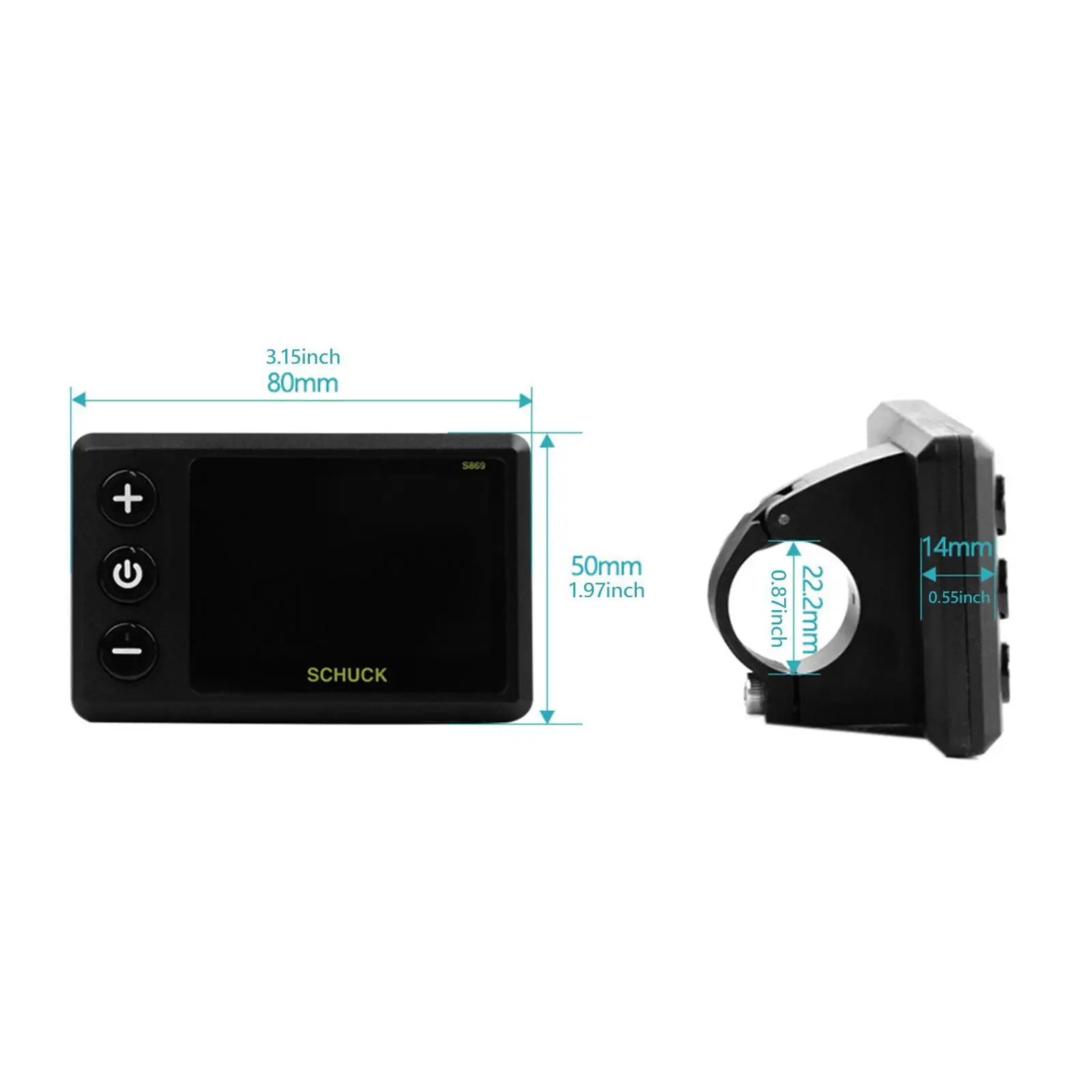 

ЖК-дисплей для электровелосипеда, полезный контроллер скорости для электровелосипедов, для руля диаметром 22,2 мм/0,87 дюйма