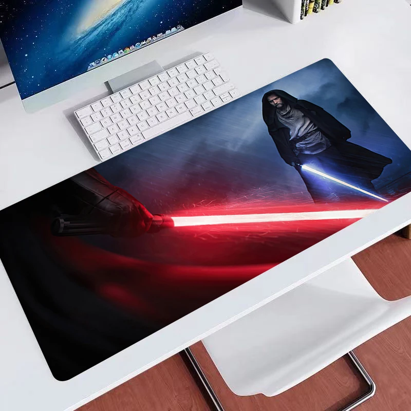 Large Gaming S-star-W-warss Obi-Wan Kenobi Gifts Mousepads Mouse Pad Computer Mouse Mat Desk Pads For PC Keyboard Mats Table Rug