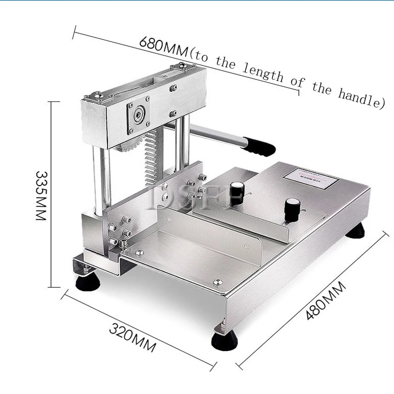 Commercial Manual Rib Saw Machine Easy To Clean Stainless Steel Pork Trotters And Pork Trotters Cutting Machine