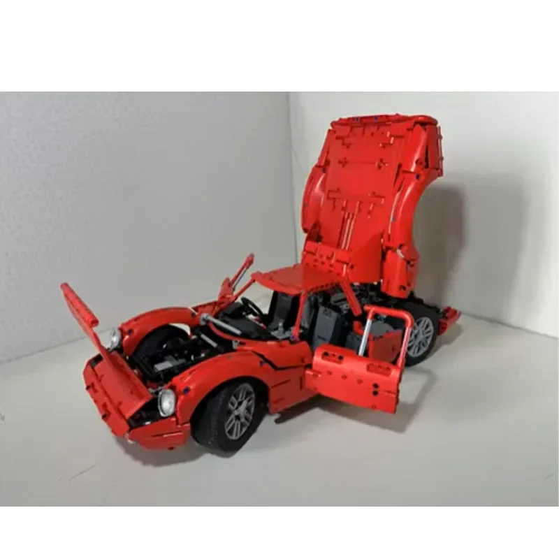 2023 Anniversary Red New 250LM1:8 Supercar MOC-146842 Building Block Model 2067 Parts Custom Adult Kids  Birthday  Toy  Gift