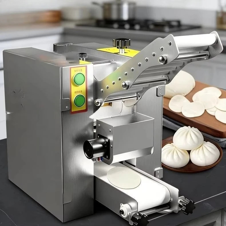 Stainless Steel Machine Momo Siomai Gyoza Wonton Dumpling Skin Machine Automatic Maker Dumpling Wrapper Making Machine