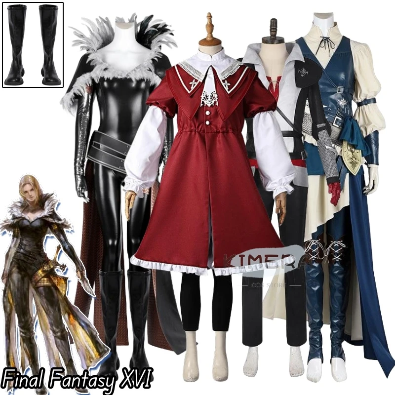 Final Fantasy nowa gra przebranie na karnawał ubrania mundur Cosplay buty Battle Dress sukienka na występy impreza z okazji Halloween kobieta mężczyzna