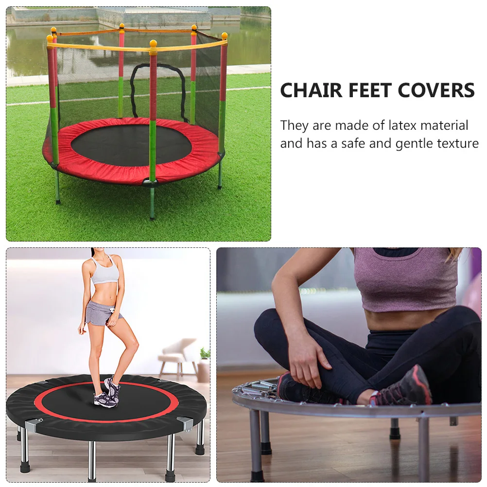 

10 Pcs Anti Slip Mat Trampoline Foot Pads Cover Floor Leg Spare Parts Emulsion Replacement Safety Latex Accessories Furniture