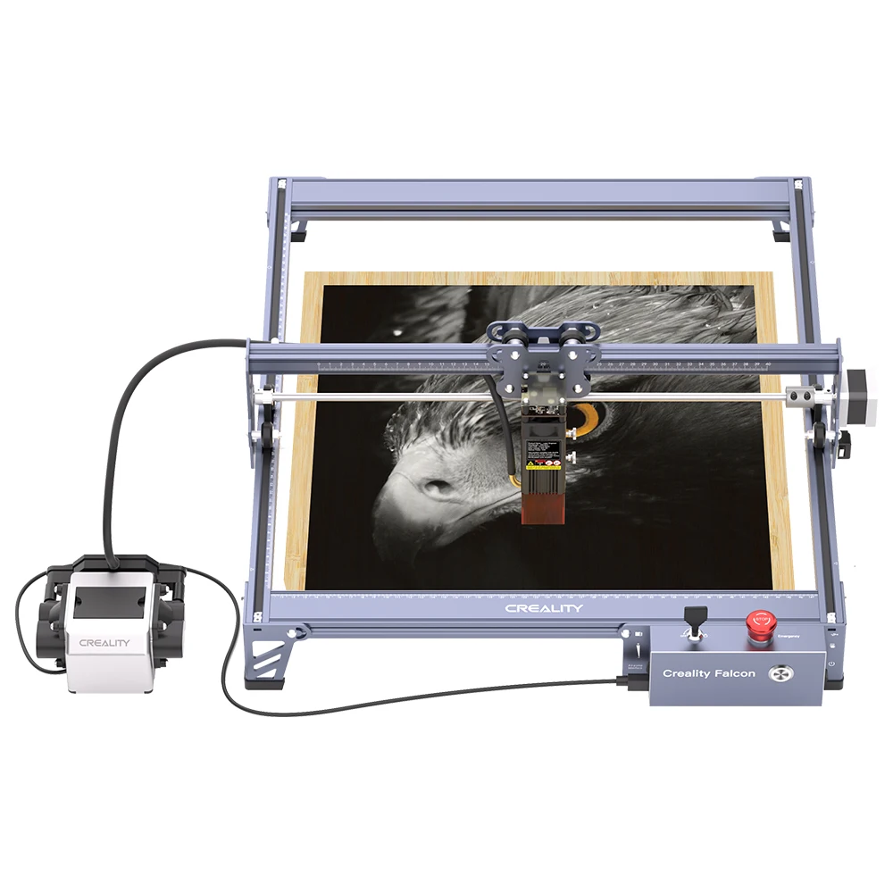Creality Falcon Pro 10W Incisore laser Punto compresso ad alta velocità 0,06 mm Macchina per incisione e taglio fai-da-te ad alta precisione con Sa
