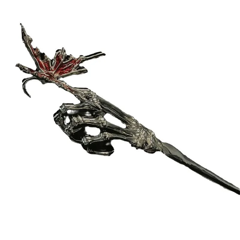 دبوس شعر على شكل عظمة اليد على شكل فراشة داكنة، مجوهرات كنز على الطراز القوطي الفريد، إكسسوار شعر بديل للنساء هدية