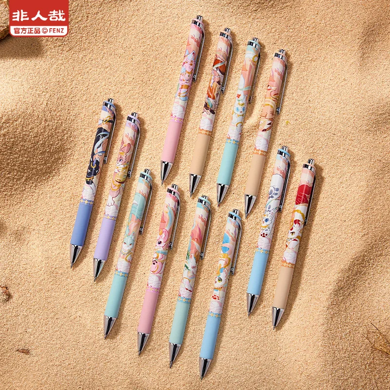 ปากกาเจลลายสัตว์น่ารัก ของแท้ มีสินค้าในสต็อก ปากกาเขียนสี 0.5 มม. หมึกดำ สำหรับนักเรียน ของขวัญเด็ก คอสเพลย์