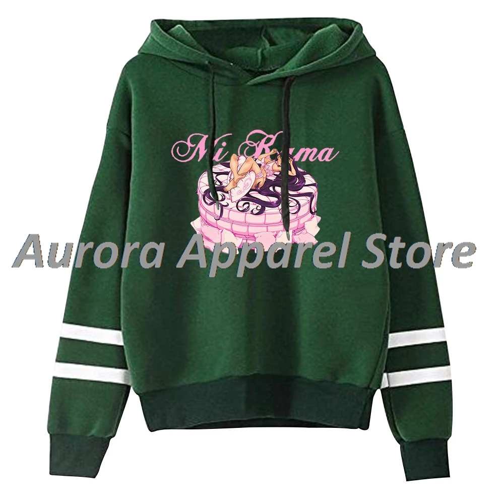 بلوفر Paloma Mami Mi Kama Merch بغطاء للرأس بدون جيوب وأكمام متوازية ملابس الشارع #5