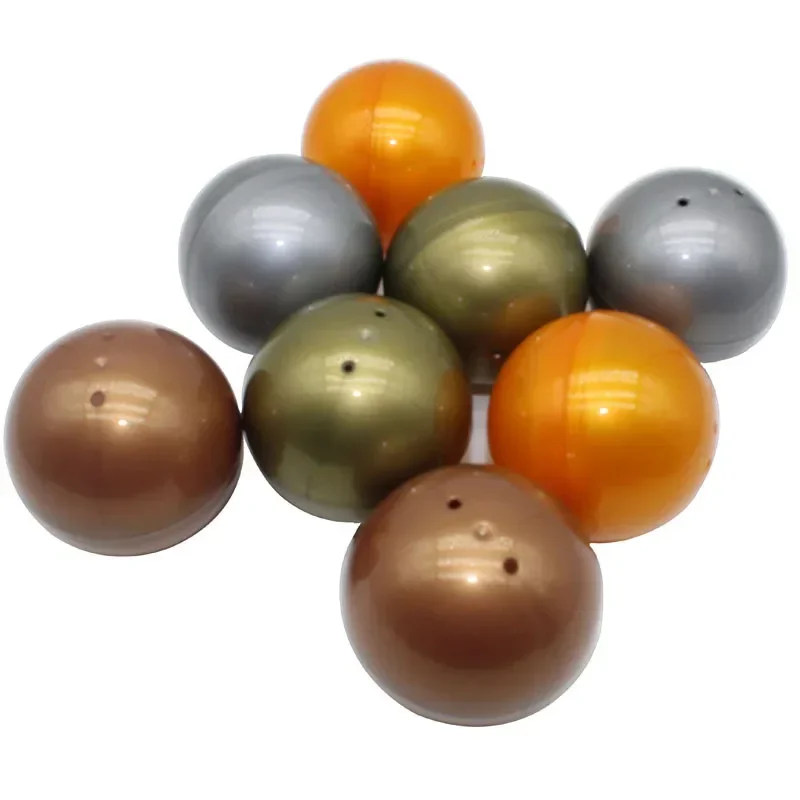 Plastic PP Toys Cápsulas, Surprise Ball, Transparência, Clear Container, Caixa, Eggshell para Vending Machine, Diâmetro 75mm, 100Pcs, Saco