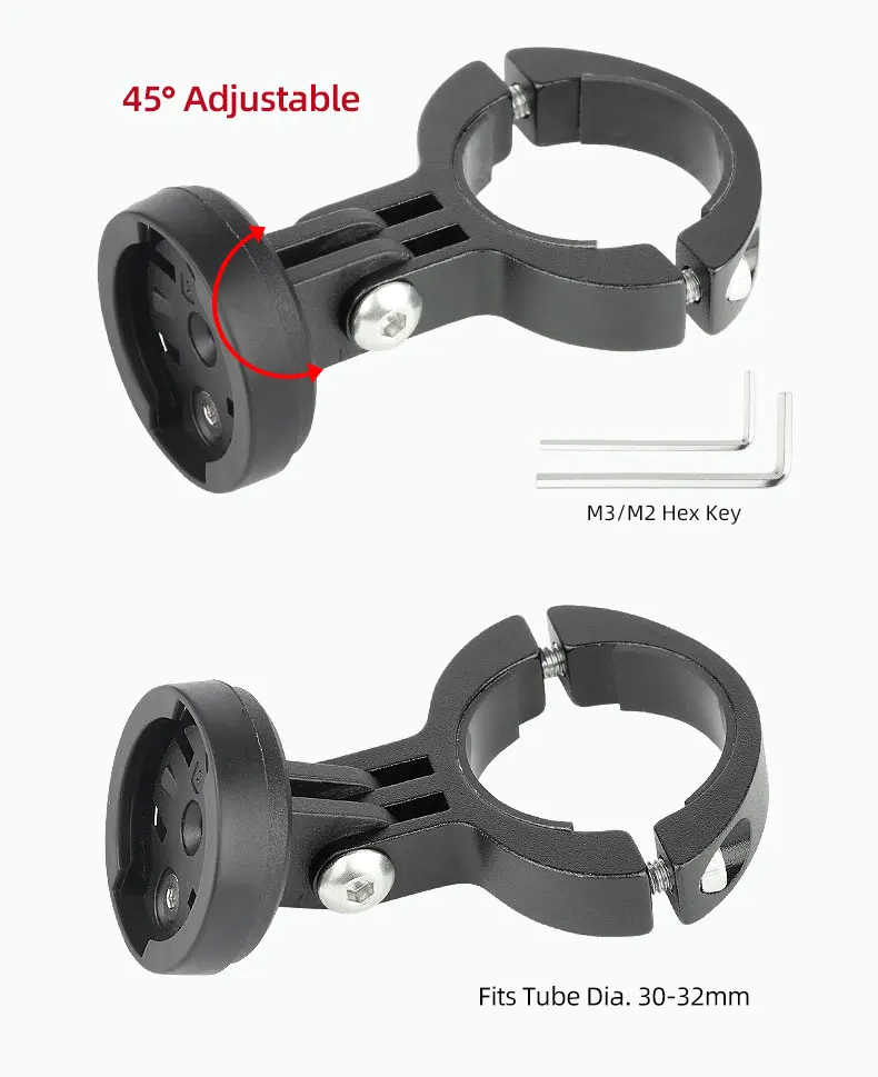 Radarlicht-Ständerhalterung für Bryton Gardian R300L Fahrrad-Rückleuchte, Sattelschiene, Sattelstützenhalterung, passend für Gopro-Kamera-Adapter – Detail 9
