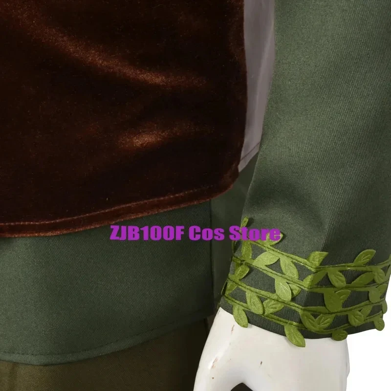 w,3;f'5\b/Anime Hiccup Cosplay Costume Man Green T Shirt Pant Brown Vest Wig Suit Halloween Role Play Dragon Ou6;h\b.8'k/ view 6