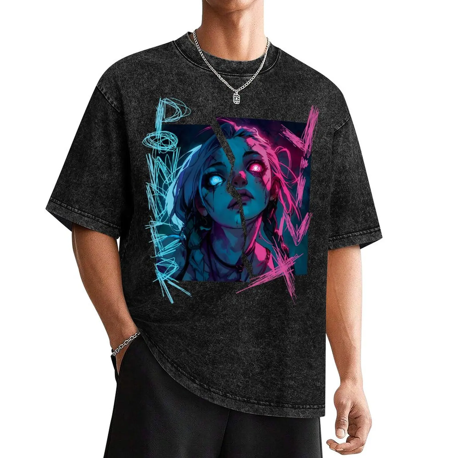 

Powder Jinx Vi Arcane T-Shirt cotton graphic tees summer shirt mens t shirt graphic