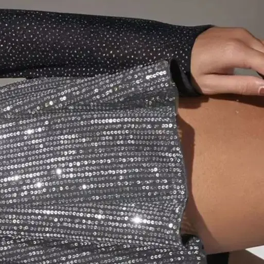 New Women's Sparkling Shorts Solid Sequined Short Pant High Waist Hot Short Carnival Party Club Fashion Sexy Women Clothing