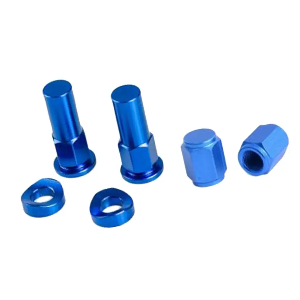 รถจักรยานยนต์ CNC Billet ยางวาล์ว Stem ขอบล็อค NUT CAP Spacer Kit