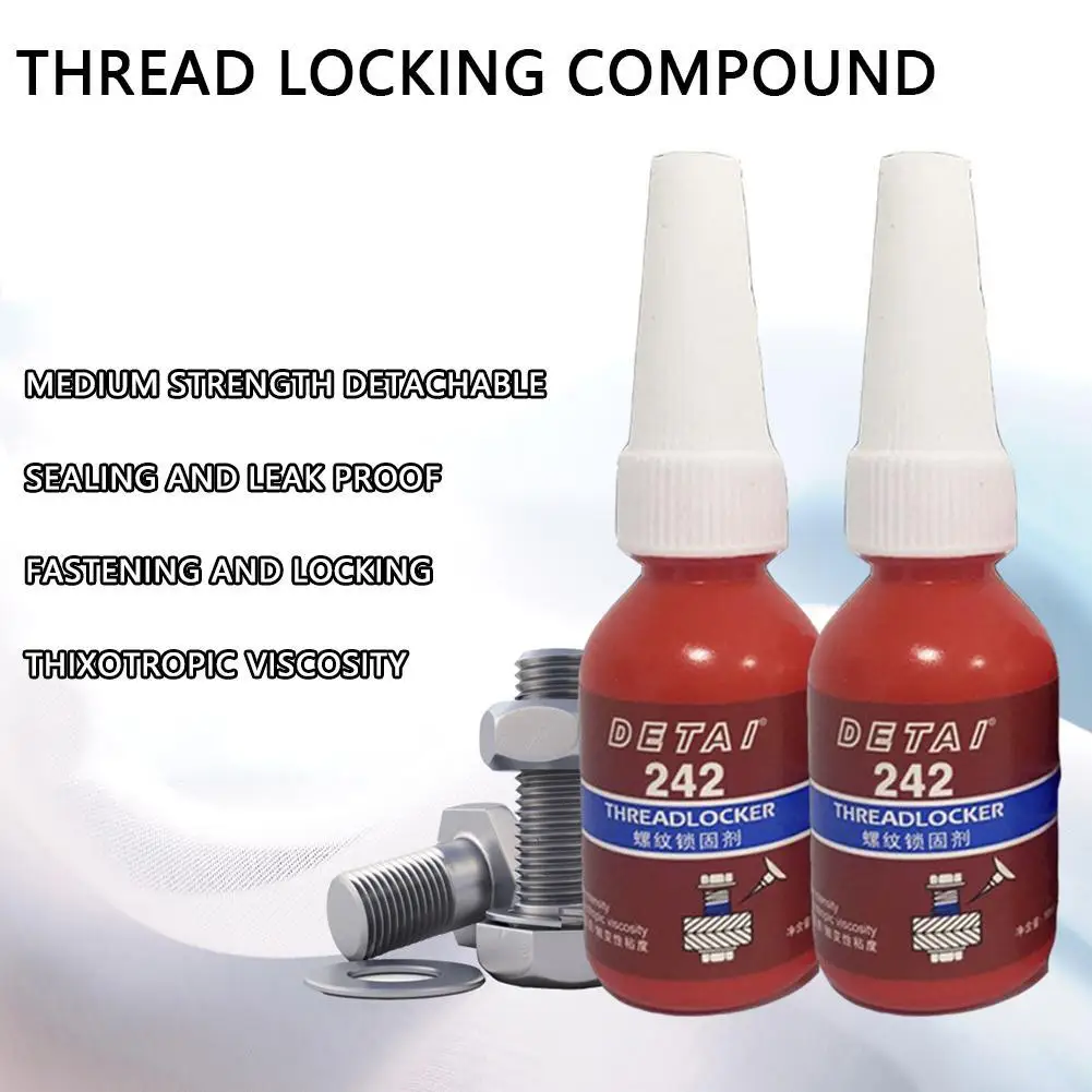 New High-end Thread Locker  242 243  271 Screw Glue Quickly Cured Thread Locking Agent Anaerobic Adhesive Glue Anti-loose