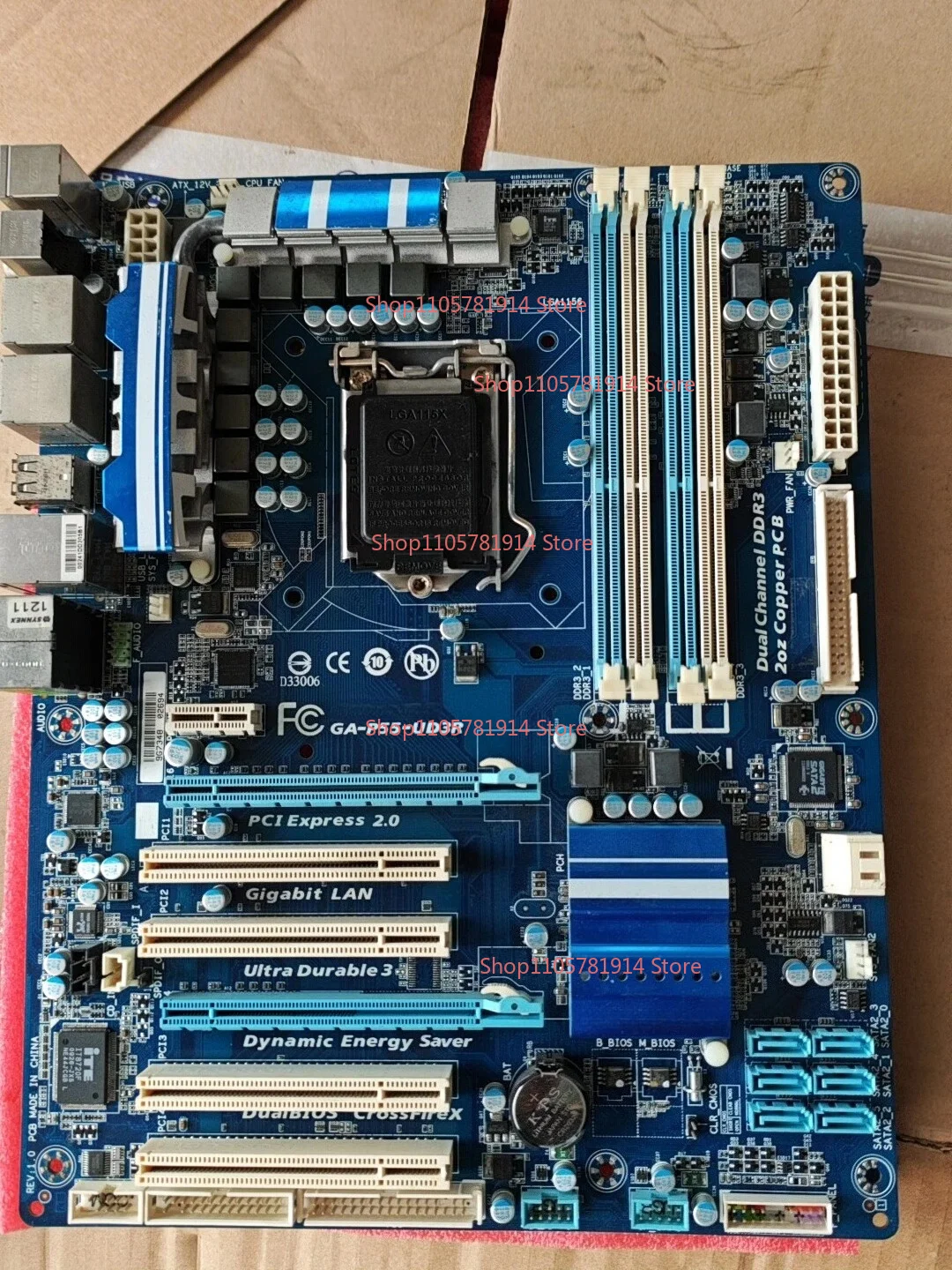 For Gigabyte Main Board GA-P55-UD3R Luxury Large Board 1156 Interface Independent Graphics Card