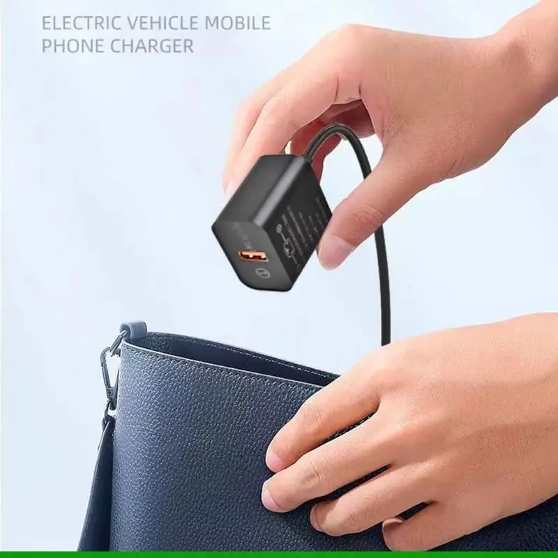 U55C Powerful 18W Fast USB For Electric Bike Scooter DC36V To 120V