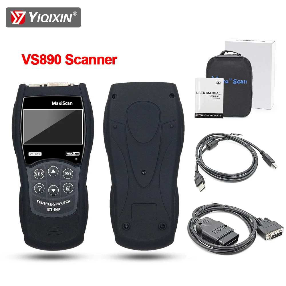 

Vgate VS890 OBD2 сканер диагностический инструмент считыватель кодов живые данные чтение четкая неисправность универсальный Vgate Maxiscan сканирование автомобильный тестер двигателя