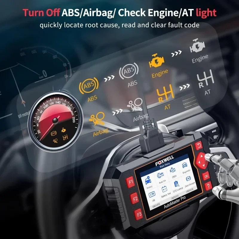 الماسح الضوئي للسيارات الشهيرة NT604 Elite Obd2 الماسح الضوئي ABS SRS نقل، فحص قارئ رمز المحرك للسيارات والشاحنات
