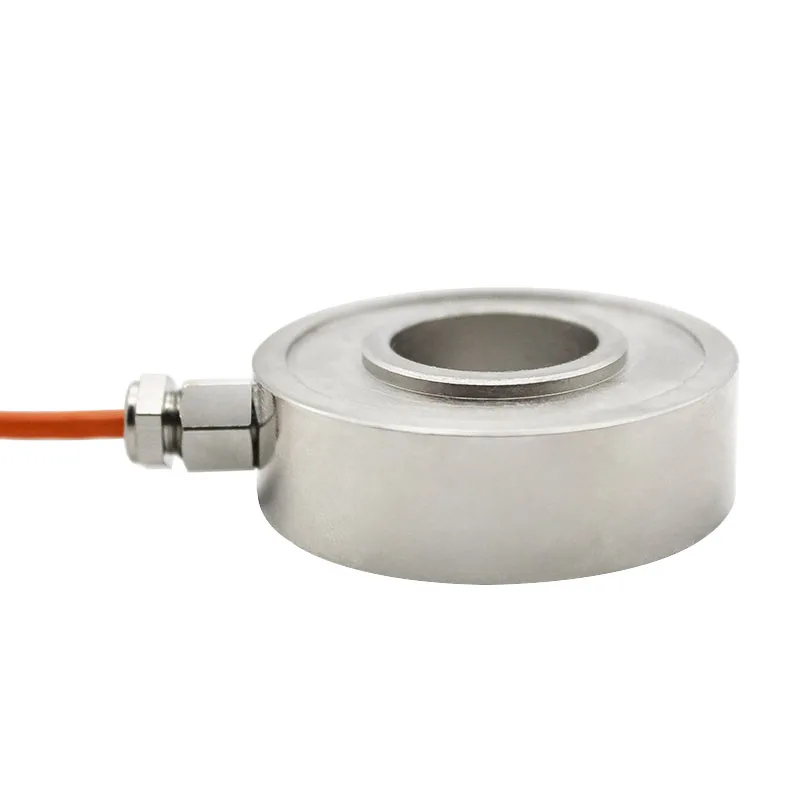 50 100 kg stainless steel Low Profile ring-torsion Through-Hole washer type ring through hole Force Sensor donut load cell