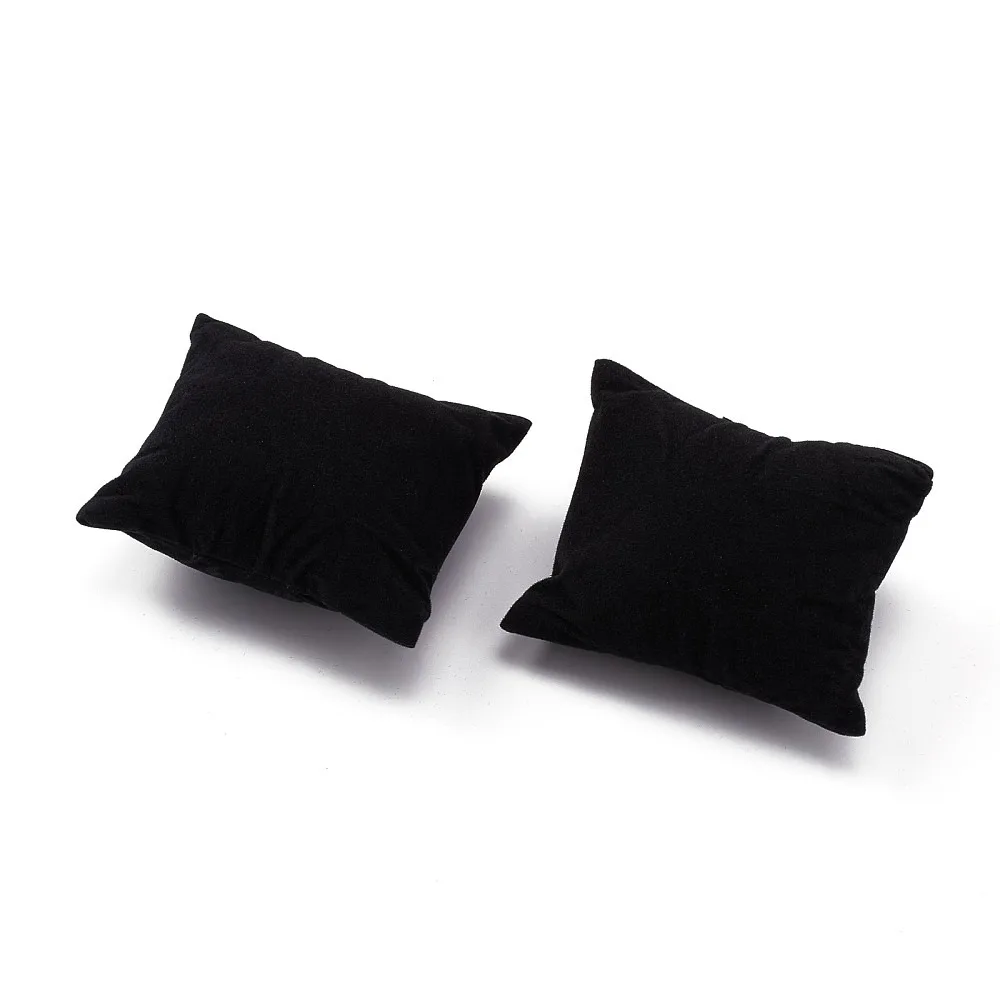 12pcs Jewelry Display and Storage Pillow - Black Velvet Bracelet Watch Bangle Storage Stand for Small Business Selling Home