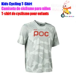 Kids Sports Team Downhill Jerseys 2022 Children Summer MTB Bike Shirts Offroad Quick Dry  Balance Car Jersey Sportwear Clothing