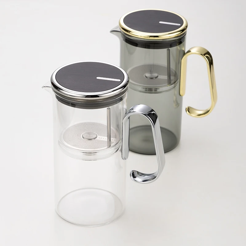 SAMADOYO Heat-Resistant Glass Teapot 580ml with Tea Strainer, Tea-Water Separation Pot