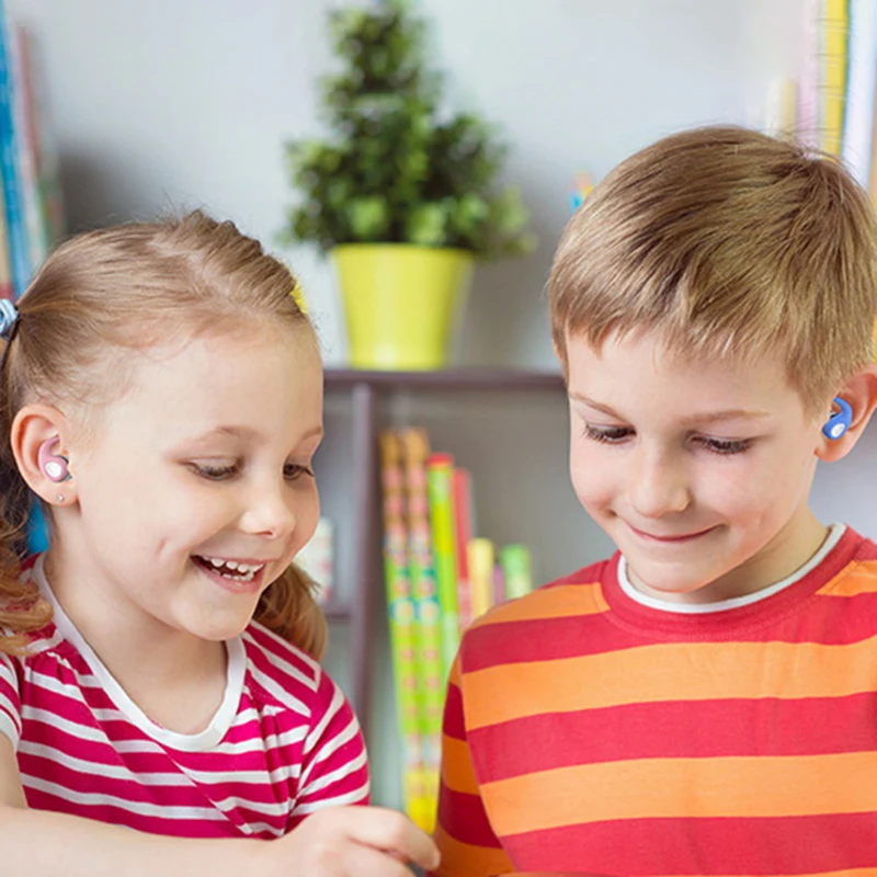 수면 소음 감소 플러그용 소음 차단 귀마개, 소음 방지 실리콘 방수 귀마개, 1 쌍