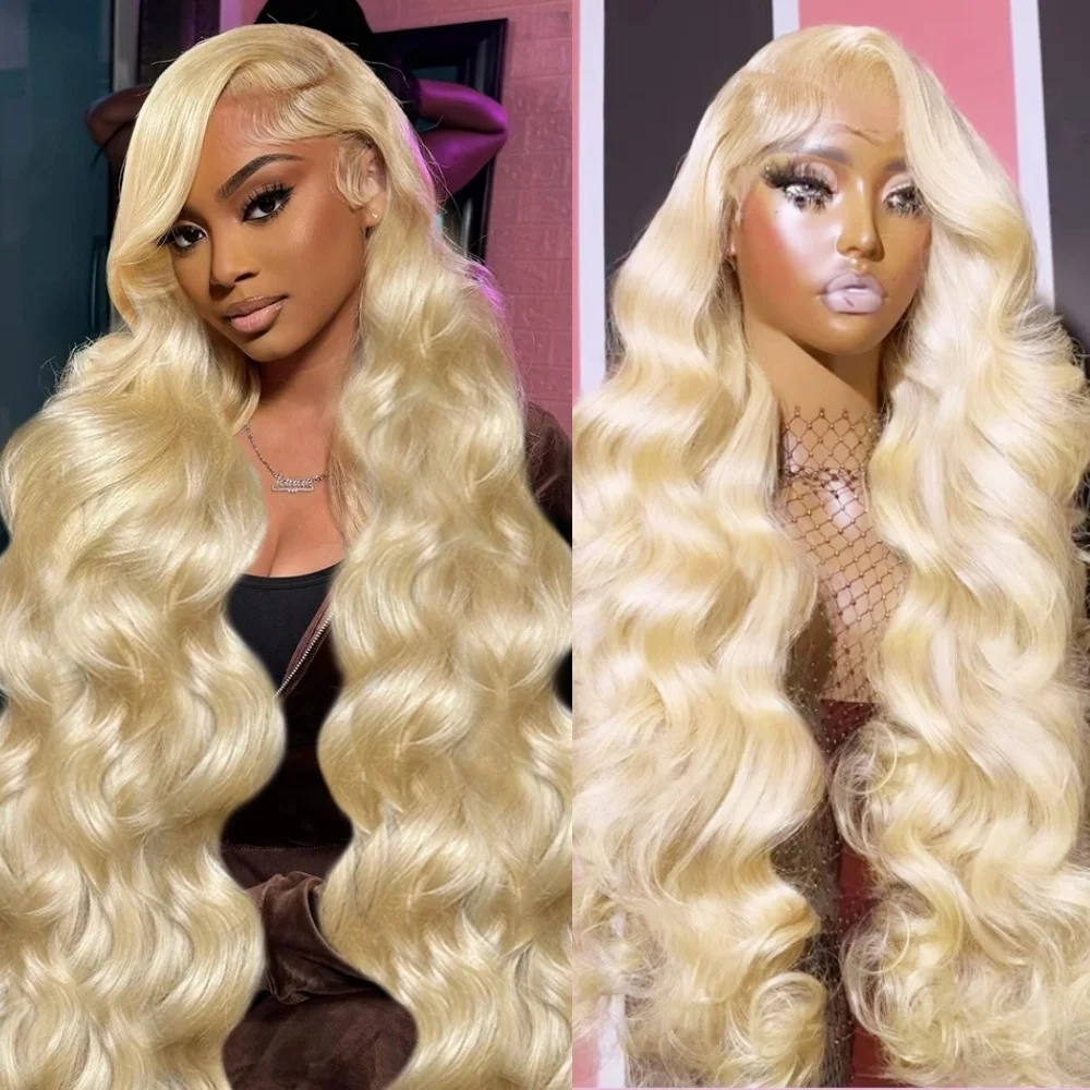

36-дюймовые парики 613 блонд, с эффектом «волна», 13x4, с HD прозрачной кружевной основой, без клея, с естественной линией роста волос, для женщин, на каждый день, плотность 200%