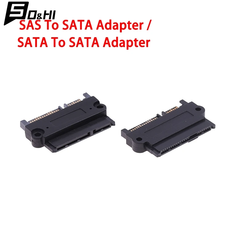 1Pc SFF-8482 SAS To SATA 180 Degree Angle Adapter Converter Straight Head SATA To SATA Converter