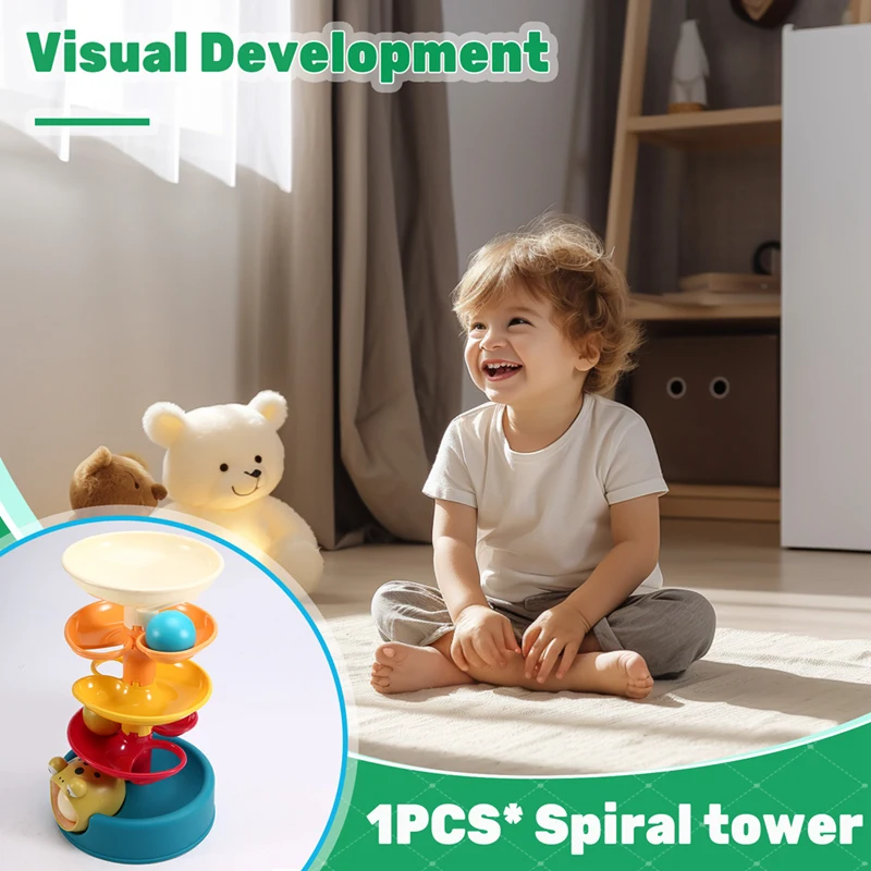 WISH Littledutch Spiral Tower - ความสนุกไม่รู้จบกับชิ้นส่วนวางซ้อนกันได้สีสันสดใสสําหรับเด็กวัยหัดเดิน