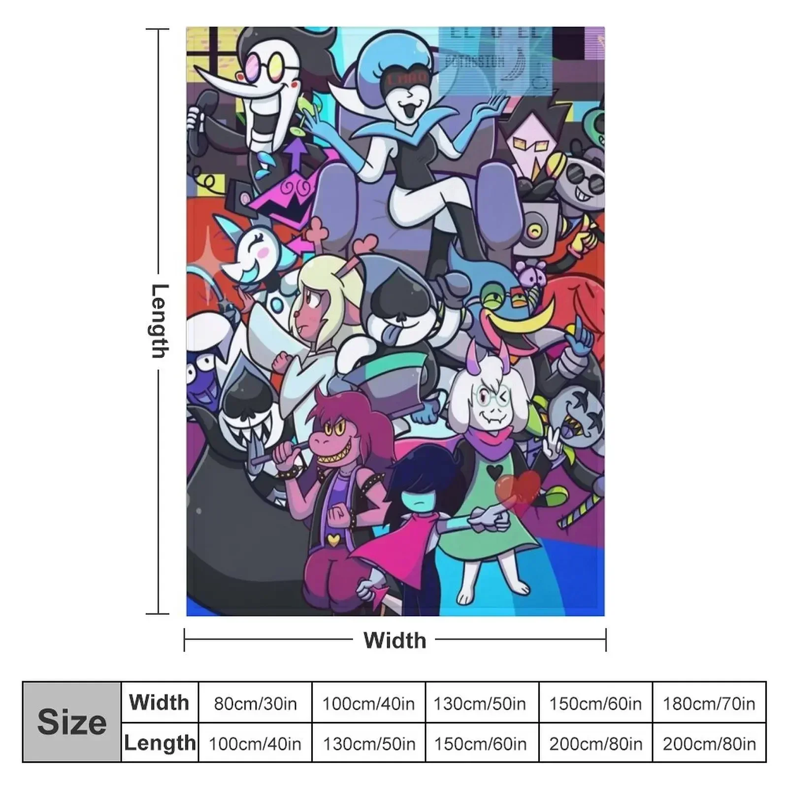 Deltarune Chapter 2 Throw Blanket Furry for babies wednesday Flannels Luxury Thicken Polar Blankets