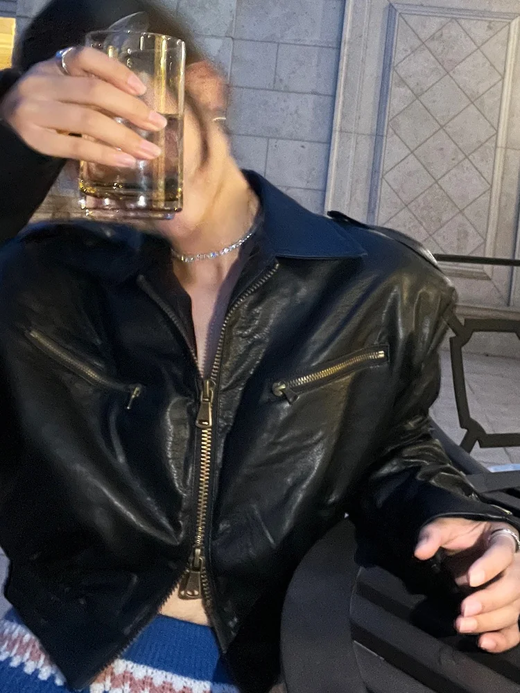 2024年新作 レディース PUレザー ジャケット ブラック バイカー スタイル おしゃれ スリムフィット 花柄プリント コート テファマニ 通勤 スタイル