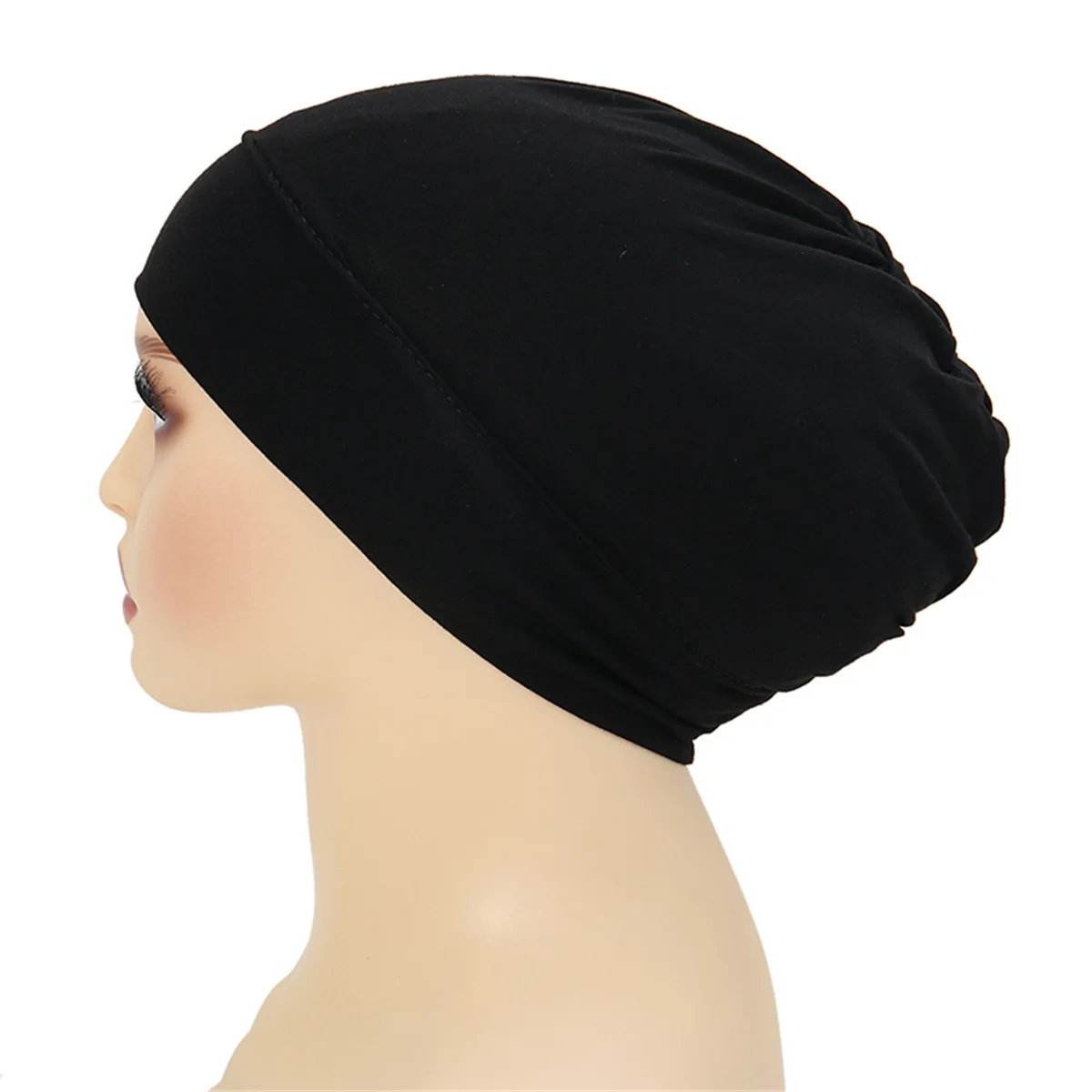 

Modal Inner Hijab Cap Muslim Stretch Turban Chemo Cap Underscarf Bonnet Hat Female Headband Hair Loss Headwrap Turbante Mujer