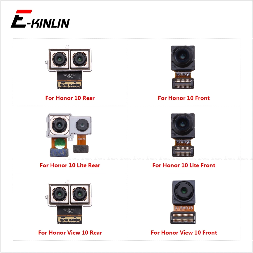 

Передняя и задняя основная камера для селфи, большой маленький модуль, лента, запасные части, гибкий кабель для HuaWei Honor View 10 Lite