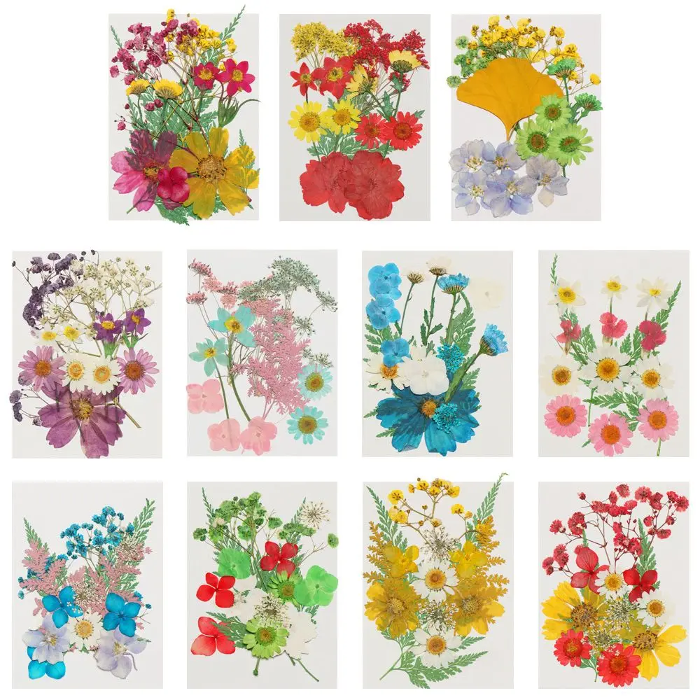 Stickers DIY Crafts Photo Props Jewelry Making Beauty Decal Dried Flowers Resin Filler Resin Mold Filling Flower