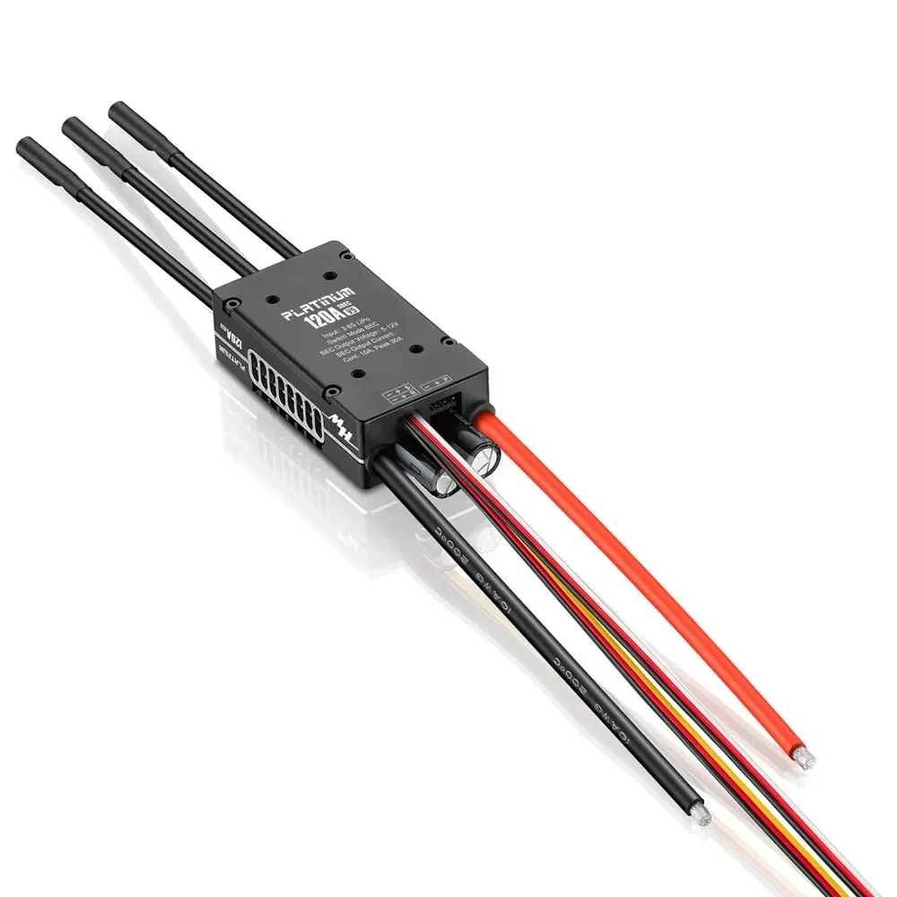 Hobbywing Platinum V5 80A 120A 150A 3-8S Brushless ESC Electric Speed Control Switchable BEC Output For RC Helicopter Fixed-Wing