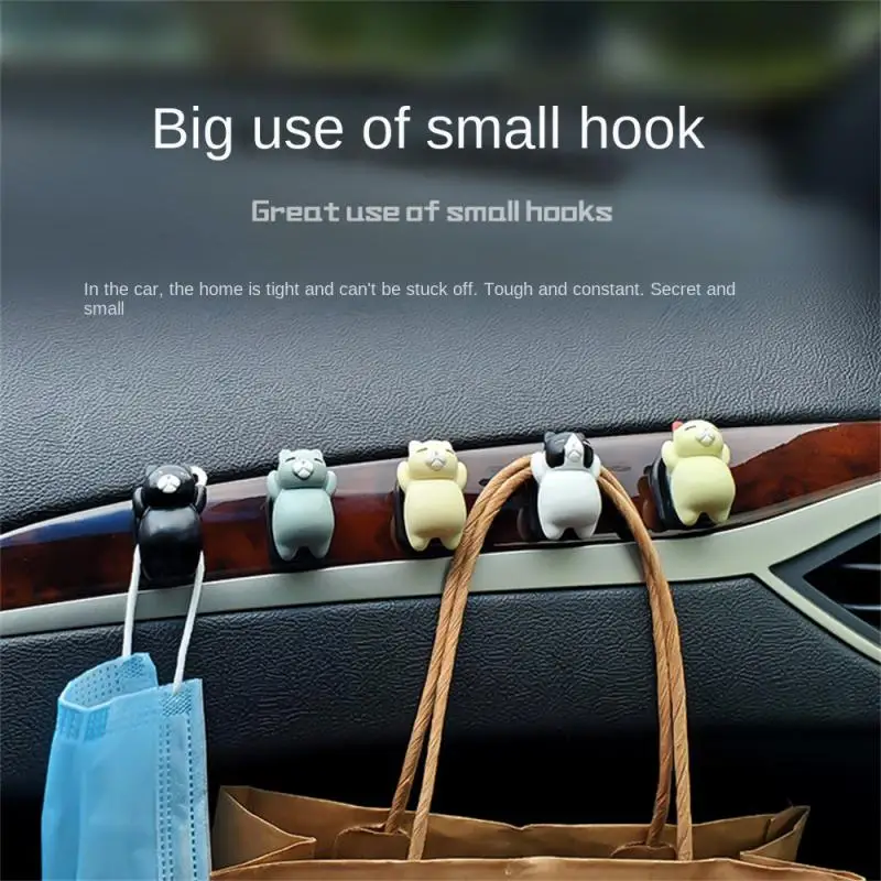 Gancho organizador para coche, forma bonita, Universal, duradero, práctico, conveniente, accesorios para coche, tipo palo, Material de seguridad