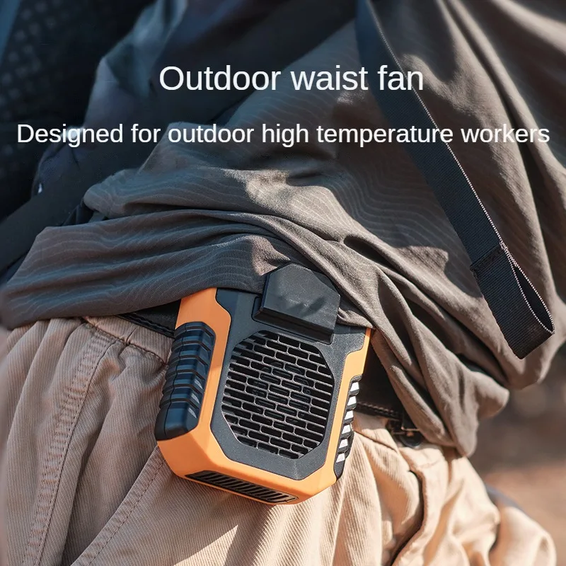 Hanging Neck/Waist Fan USB Mini Charging Fan Outdoor Sports Portable Cooling Clip Fan Air Mute Cooler Heat Relief Tool Powerbank