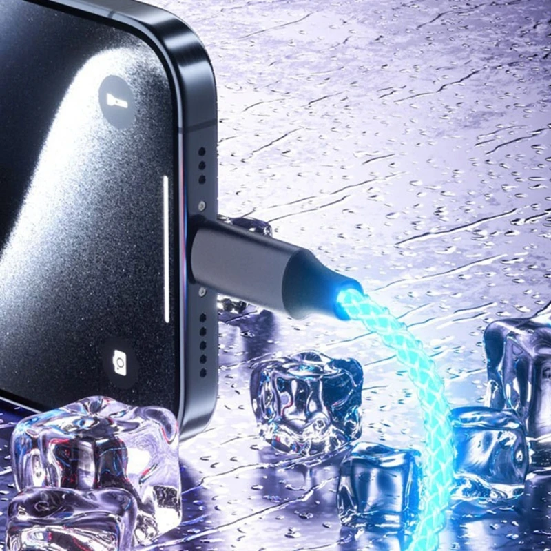 

96GE Lighting Type C Charges Cable 66W Quick Charges Reinforced Braided Cord with 1m Length for Smartphones Electronics