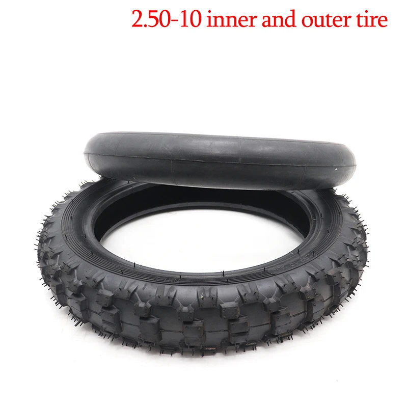AliExpress NONE 2.50-10 Tire Out Tyre Inner Tube 10inch Tires 10' For Motorcycle Motocross Dirt Pit Bike