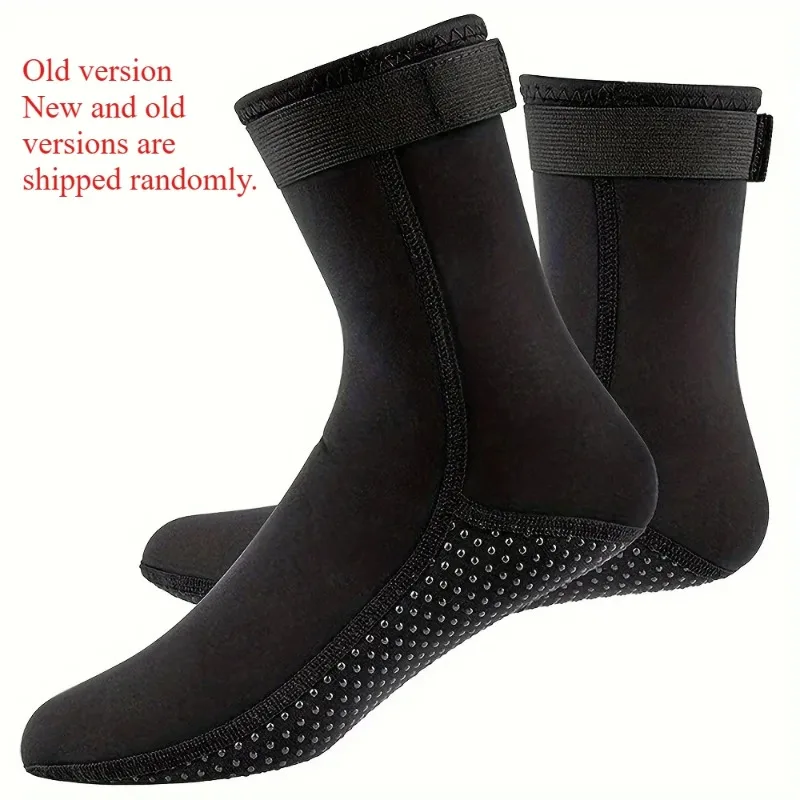 3 mm Neoprensocken, Neoprenanzug-Schuhe, rutschfeste Surf-Schwimmflossen-Socken, warme Strandstiefel zum Schnorcheln, Tauchen, Wassersport – Detail 12