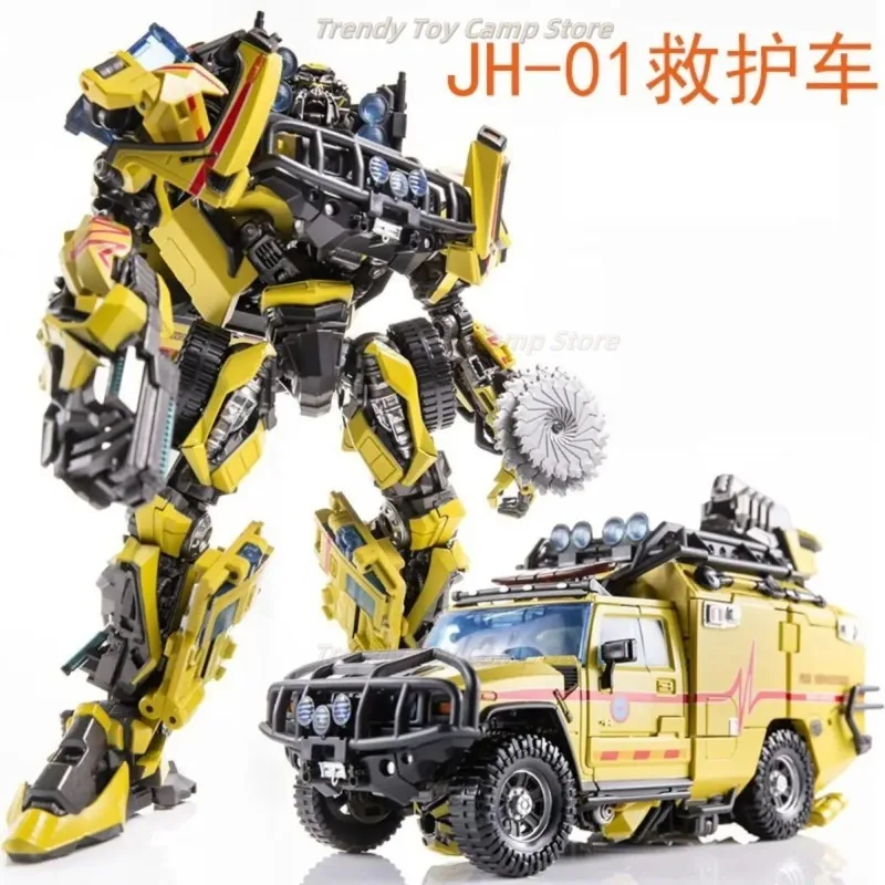 

IN STOCK JH-01 JH01 Ambulance Automobile Primary Colour Robot Action Figure Model Transformation Toy