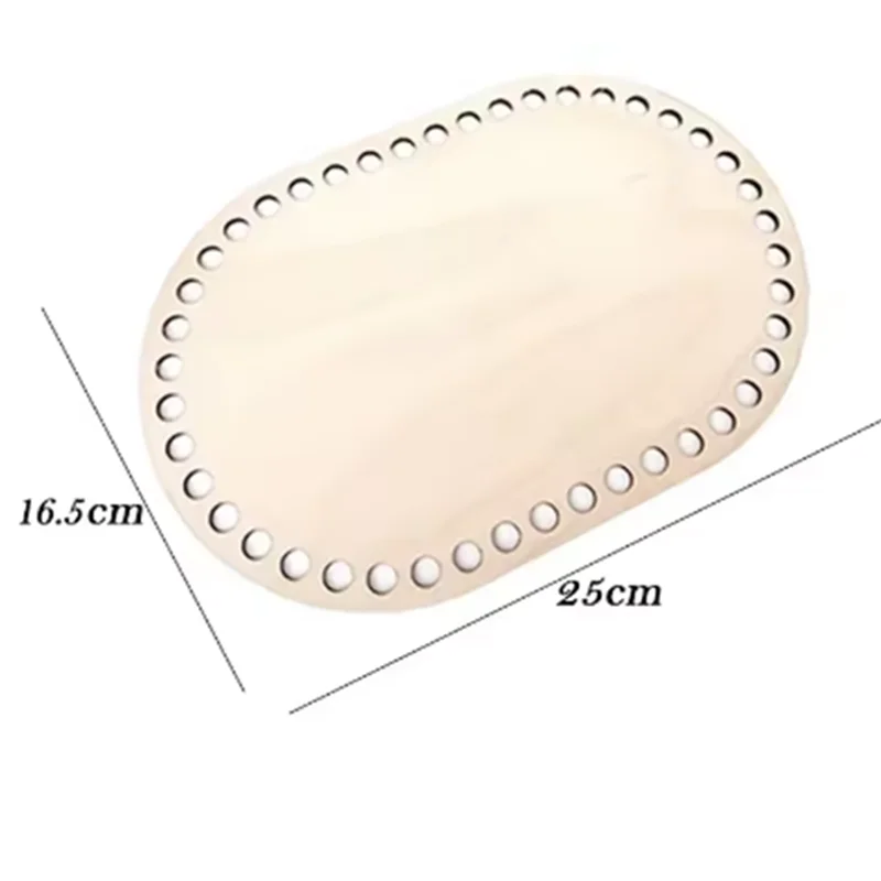 Wood Purse Bottom for Crochet - OVAL - Bag Bottom Natural Wooden   for Diy Basket Weaving Supply Craft Making Home decor