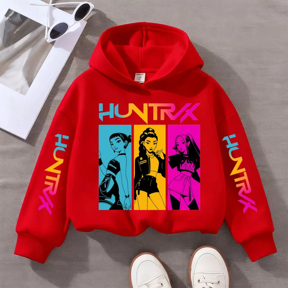 KPOP Demon Hunters Children's Sweatshirt Girls' Clothes Girls' Sweatshirt autumn 2024 New Cute Fashion Hoodie image 3