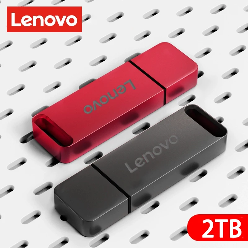 Lenovo Pen Drive 2TB High Speed Flash Memory Stick Metal Pendrive 1TB Flash Drive 512GB USB 3.1 Memory Storage Device Flash Disk