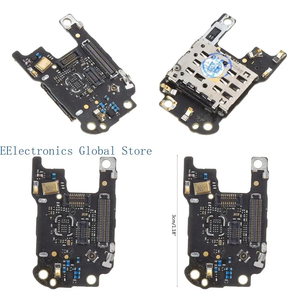 

462B Cellphone Repairing Accessories Replacement SIM/SD Card Reader SIM Holder Conecction Board with Microphone for P30 Pro