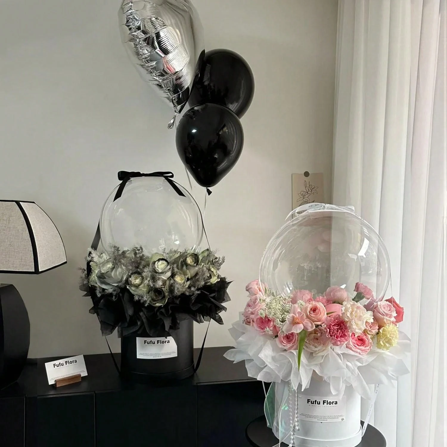 5/10 Stück transparente Wellenballons mit breiter Öffnung, Geschenkverpackung für Hochzeit, Geburtstagsparty-Dekoration (ohne Inhalt) – Detail 5
