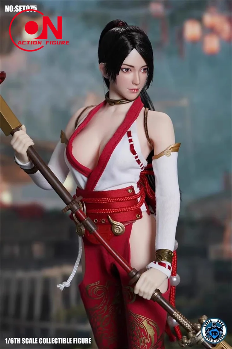 スーパーダック SET075 1/6 スケールドラゴンガールヘッドスカルプト衣装服モデルフィット 12 "TBL PH 兵士アクションフィギュアボディ人形